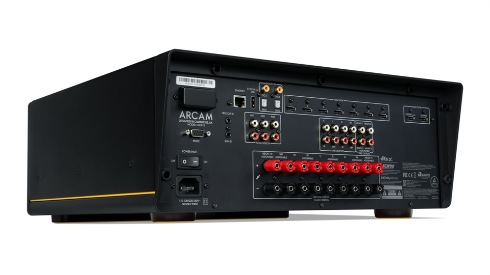 Arcam Radia AVA15 - Rückansicht auf die Anschlüsse