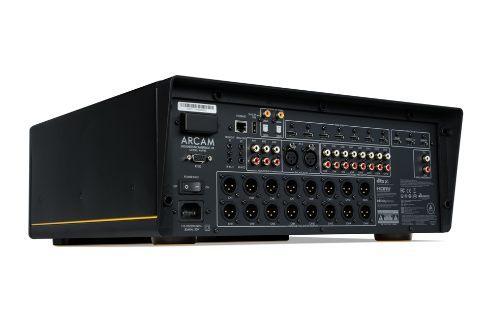 Arcam Radia AVP45 - Rückansicht auf die Anschlüsse