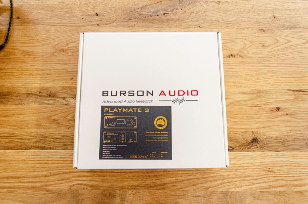 Burson Audio Playmate 3 - Verpackung von oben