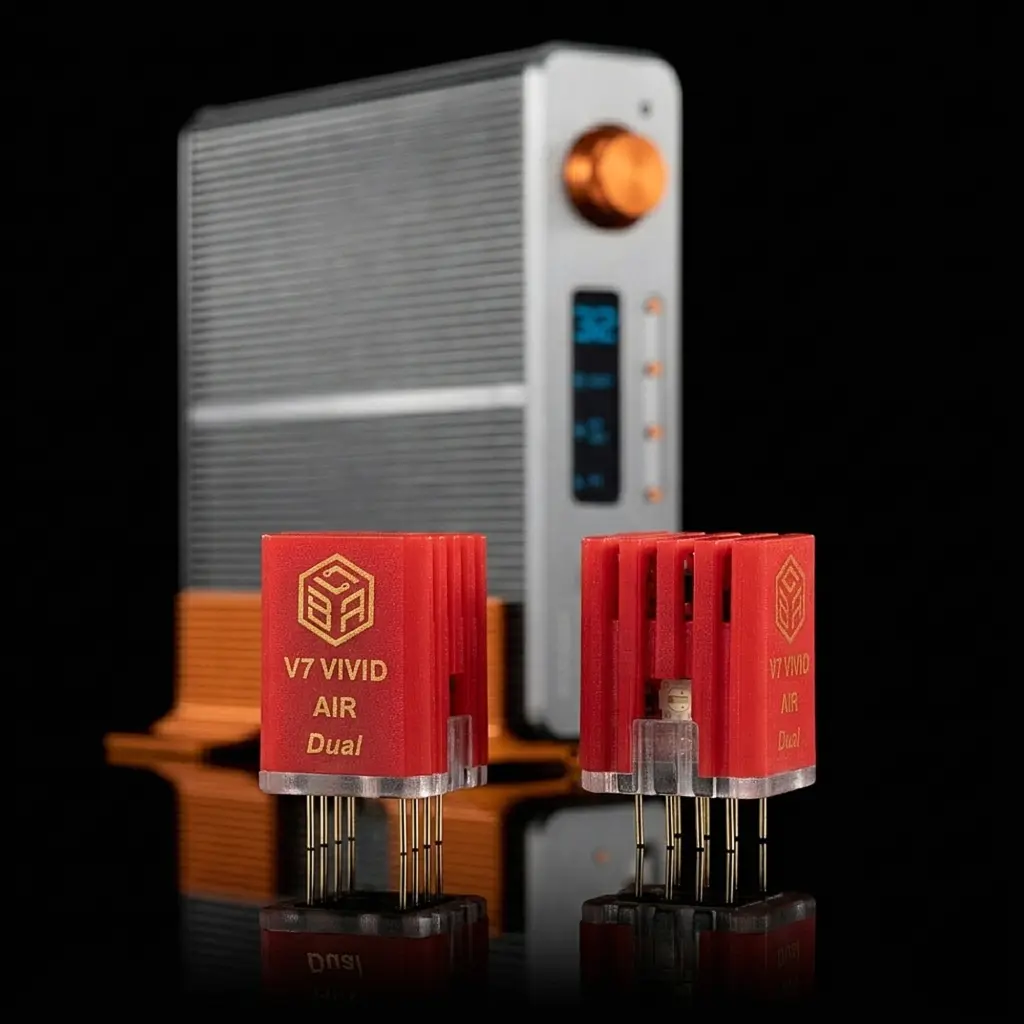 Burson V7 Vivid Air, mit Burson Conductor im Hintergrund