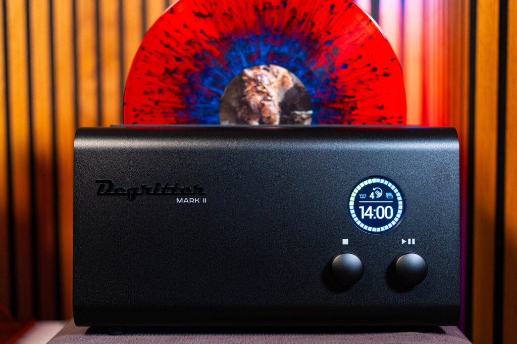 Degritter Mark II mit Heaven Shall Burn Vinyl vor dem Reinigen