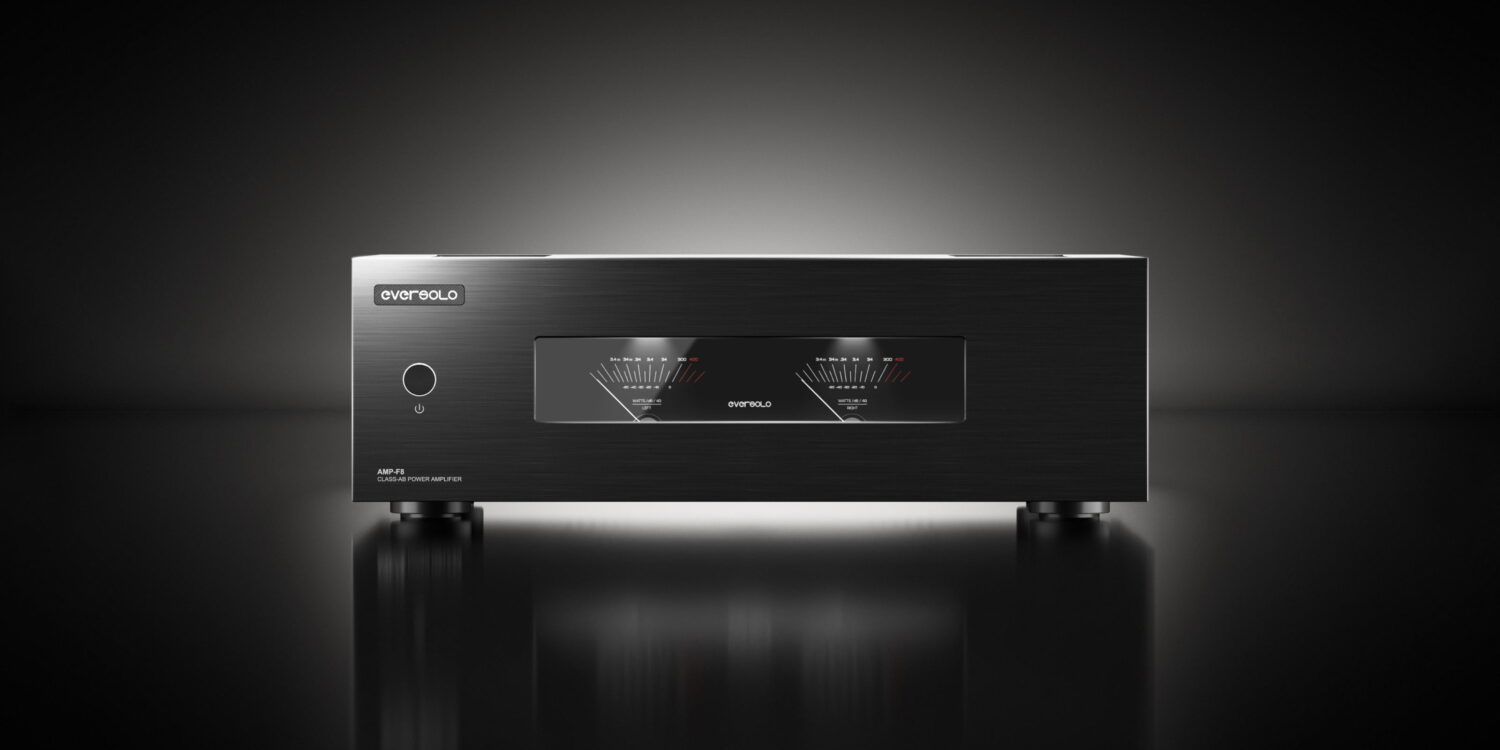 Eversolo AMP-8 - Frontansicht mit VU-Meter