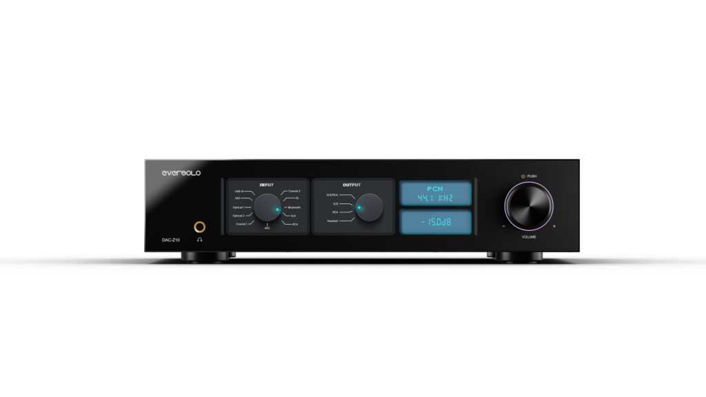 Eversolo DAC-Z10 - Ansicht auf die Front mit Input / Output Steuerung
