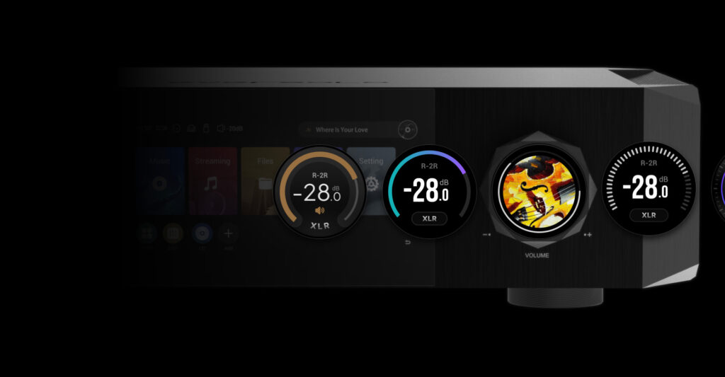 Eversolo DMP-A10 - Für den Volumeknob mit Display, gibt es verschiedene Themes zur Auswahl