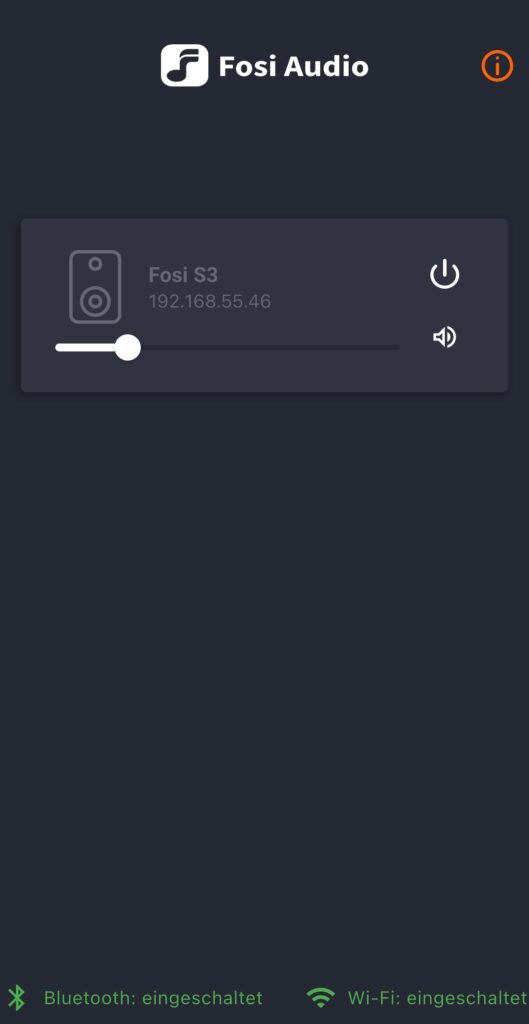 Fosi Audio S3 App - Device Selection