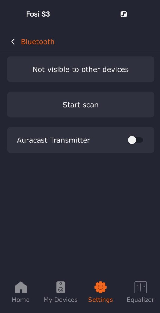 Fosi Audio S3 App - Bluetooth