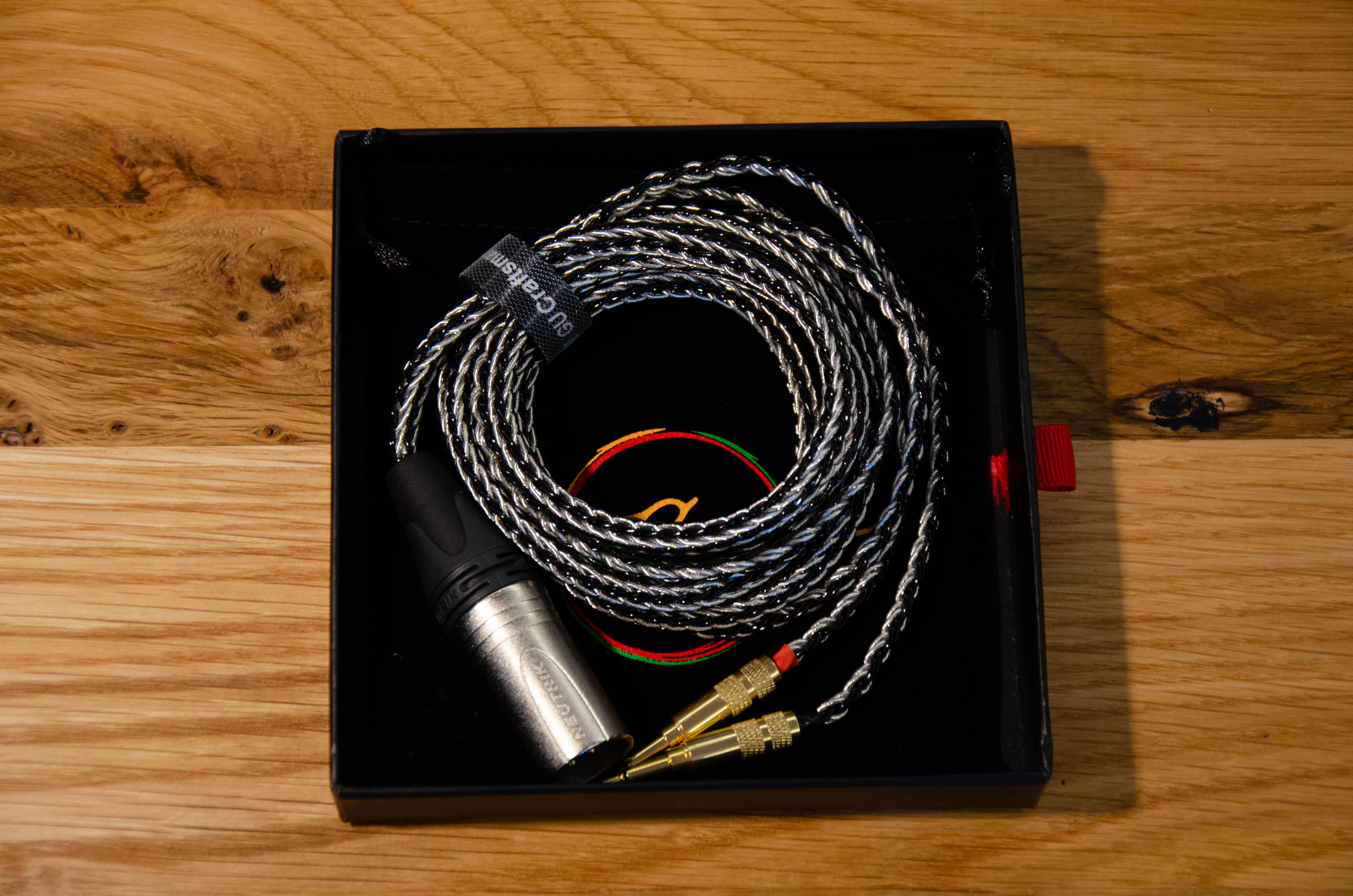 GU Craftsman Kopfhörerkabel - Anschlüsse: 4-Pol-XLR und 2x 3,5mm 3-Pol-Klinke in Verpackung