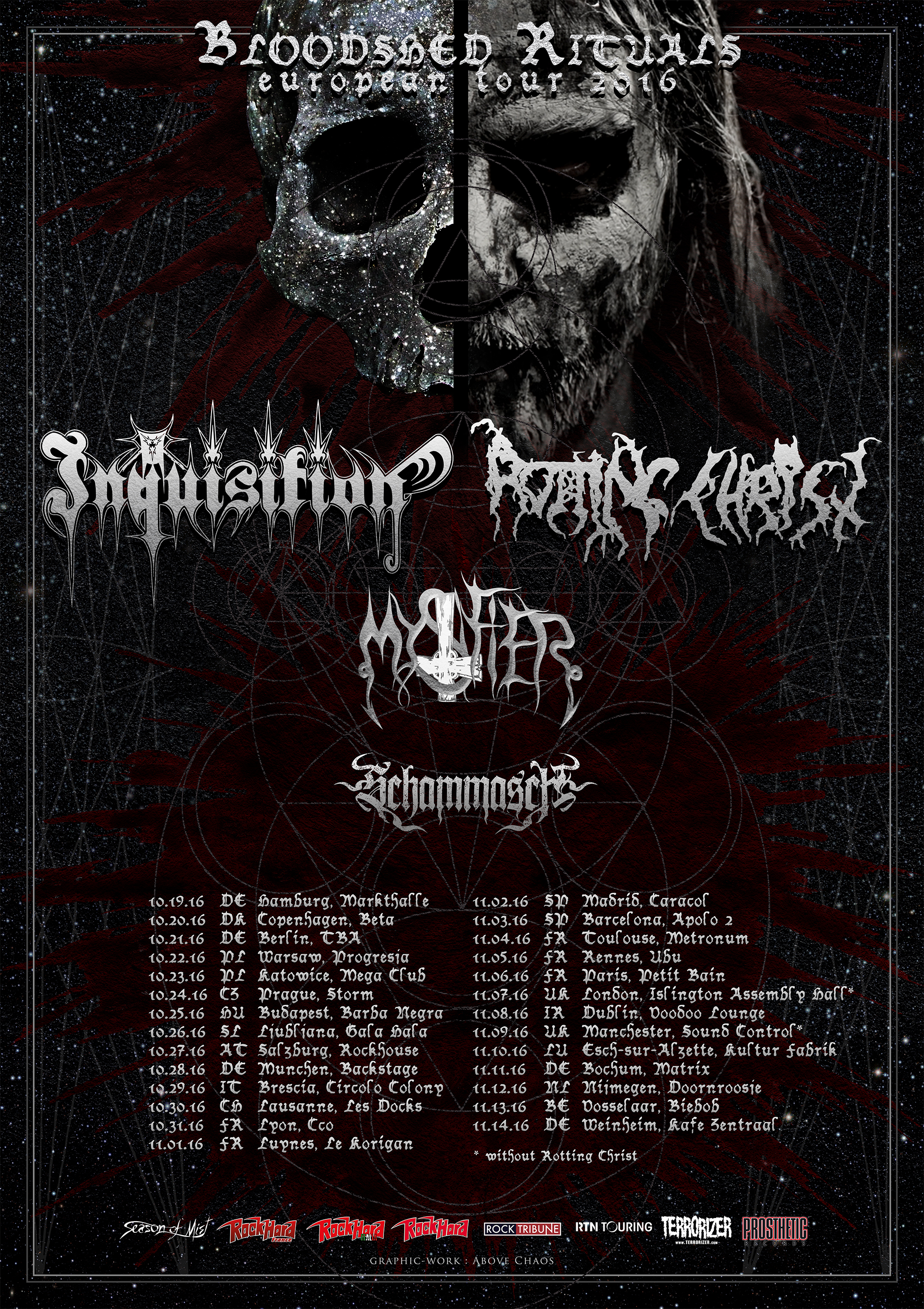Rotting Christ & Inquisition - EU Tour 2016 - Bloodshed Rituals