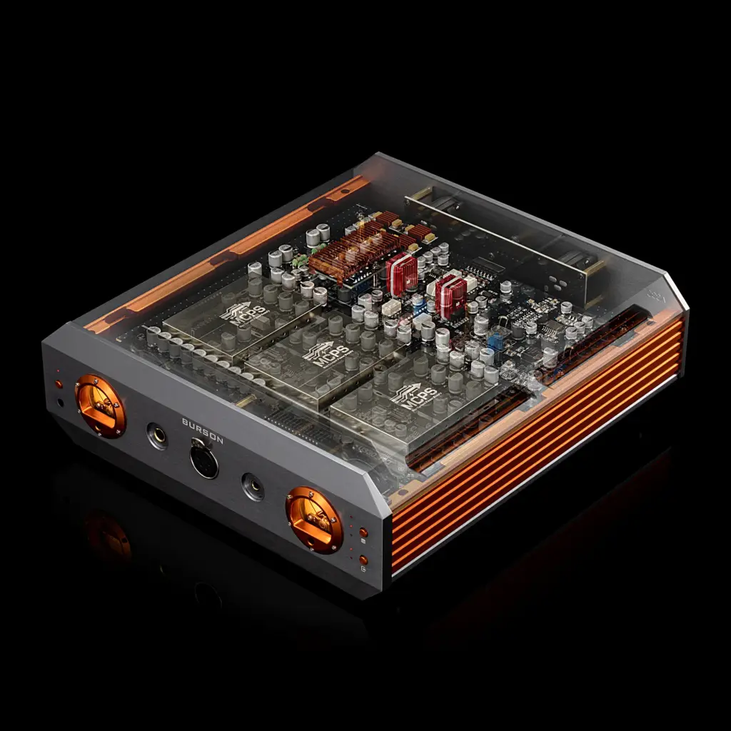 Burson Soloist Prime Voyager - Ansicht auf das dual Layer Board-Design im Gehäuse