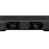 Topping DX9 Discrete schwarz - Frontansicht mit doppel Display, Volume-Knob und Kopfhöreranschlüssen