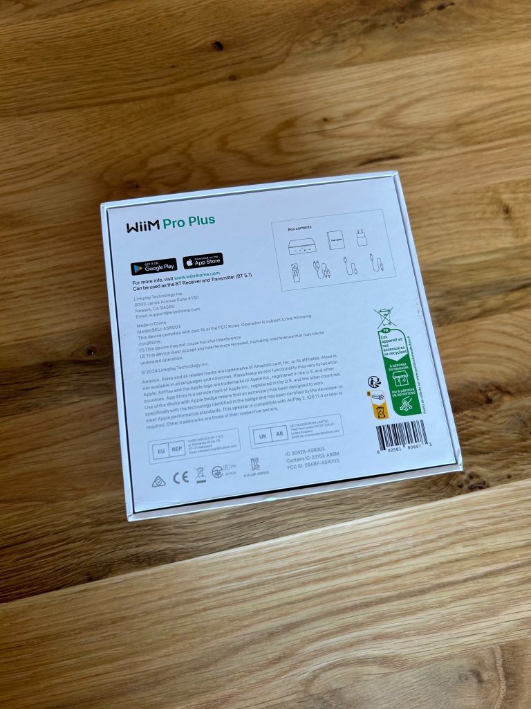 WiiM Pro Plus - Verpackung Rückseite