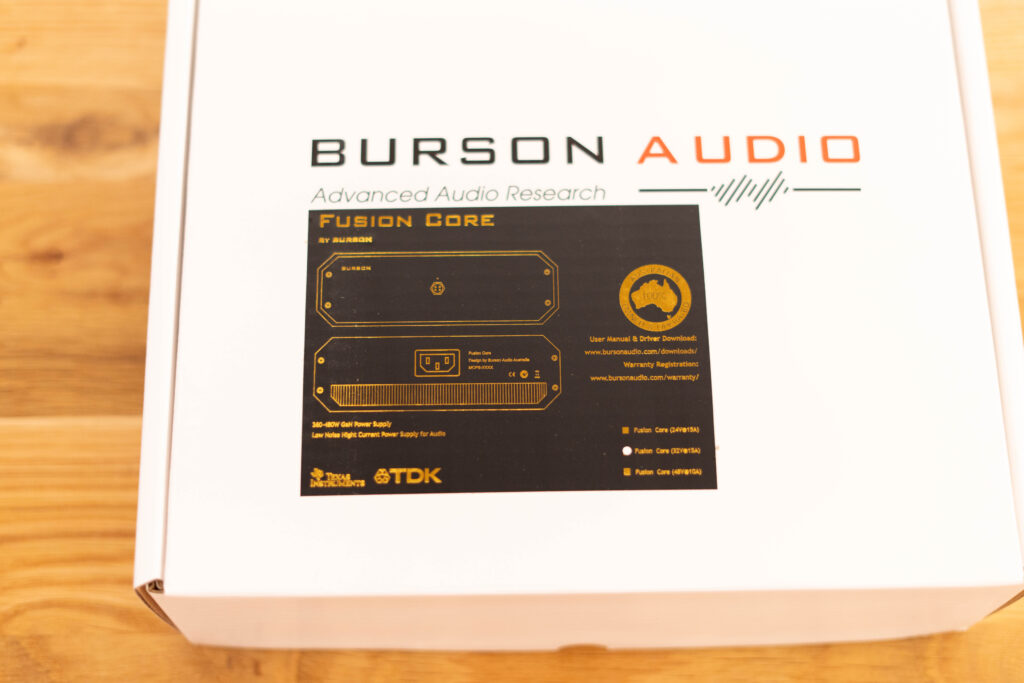 Burson Audio Timekeeper GT4 - Fusion Core mit Ansicht auf Verpackung