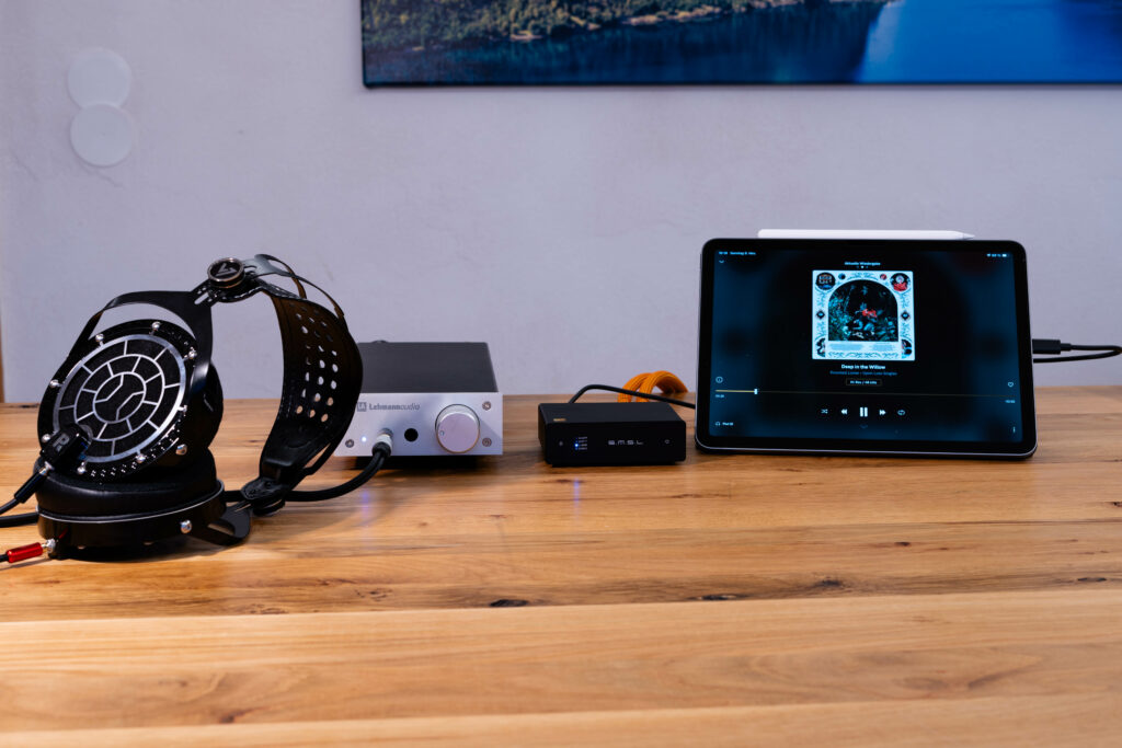 SMSL D1 - Setup mit iPad Air, Lehmann Audio Linear II, Verum 2 und Ricable Dedalus - Verum 2 liegend