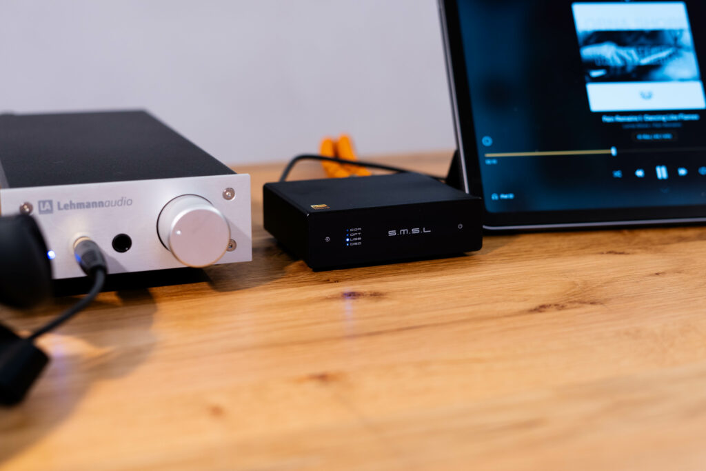 SMSL D1 - Setup mit iPad Air, Lehmann Audio Linear II, Sennheiser HD550 und Ricable Dedalus
